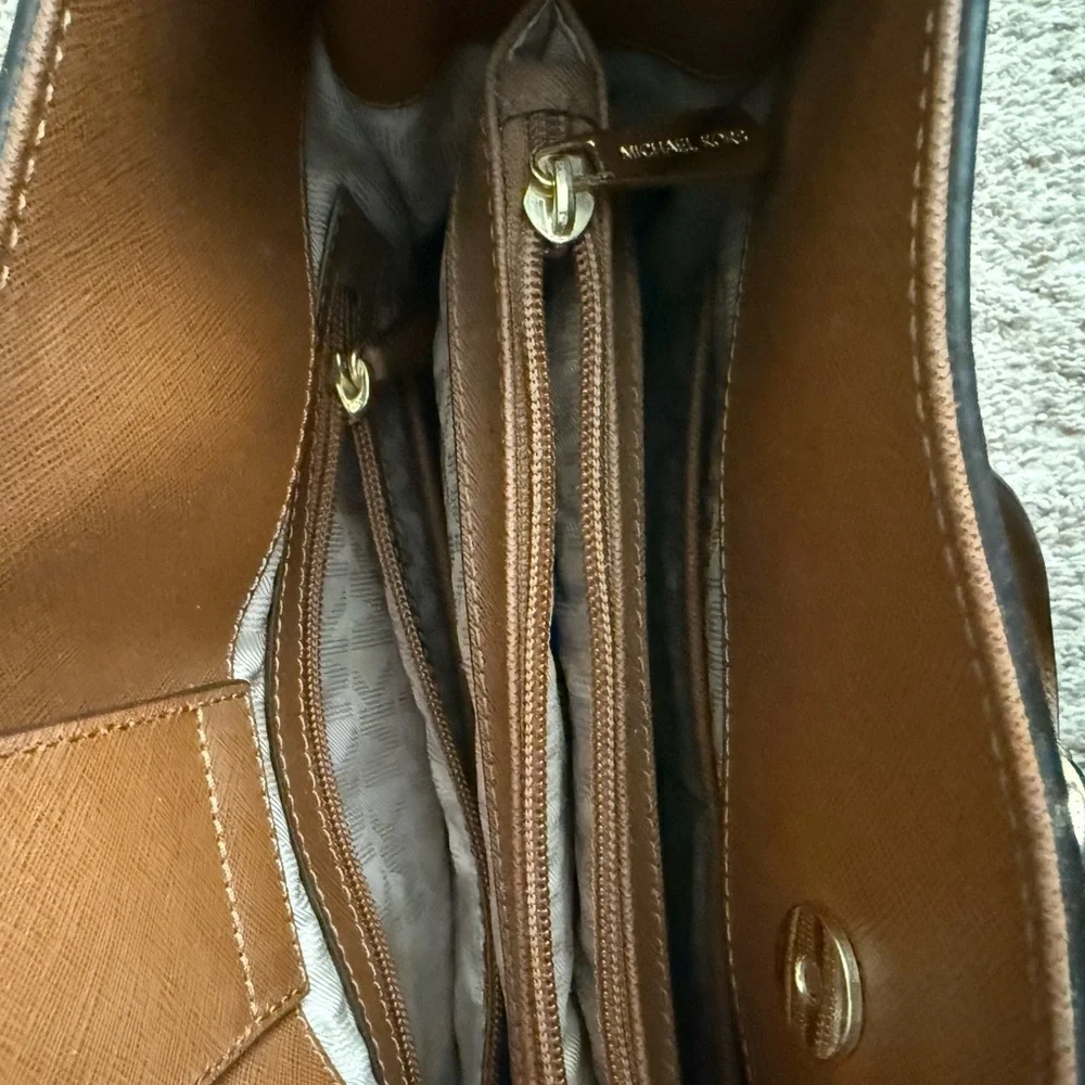 Michael Kors Tan Leather Satchel